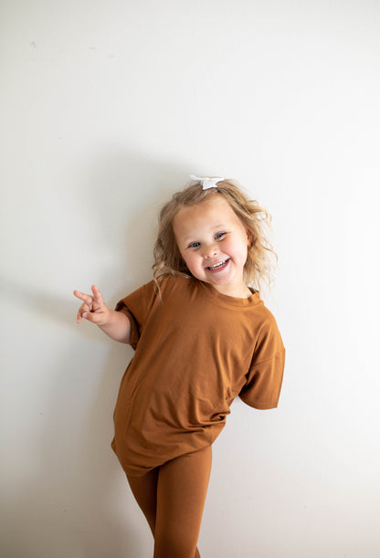 Toffee Toddler Oversized Short Sleeve T-shirt