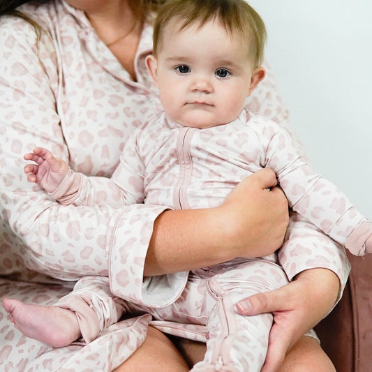 Pink Leopard Rompers