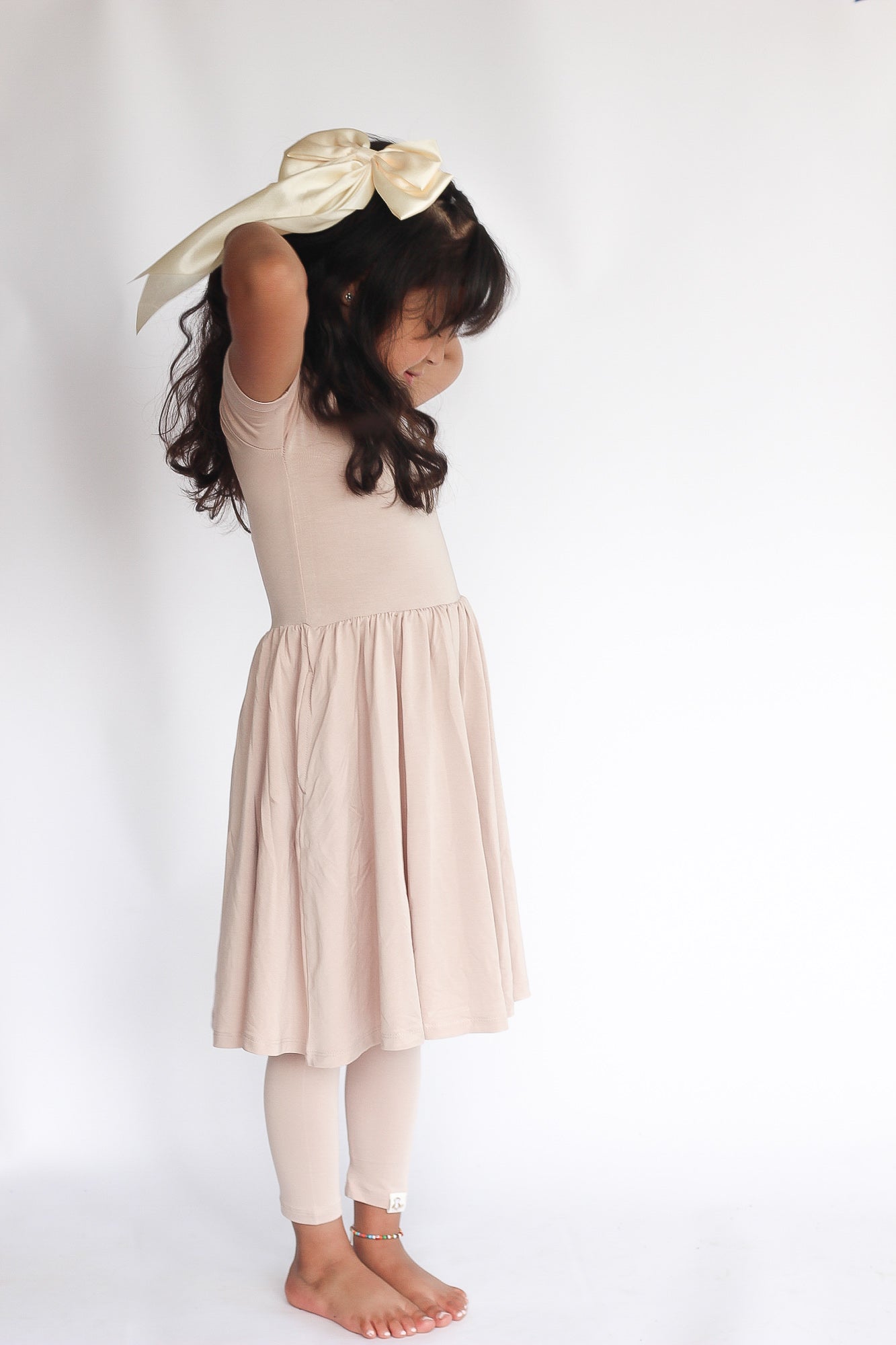 Mushroom Short Sleeve Twirl Dress